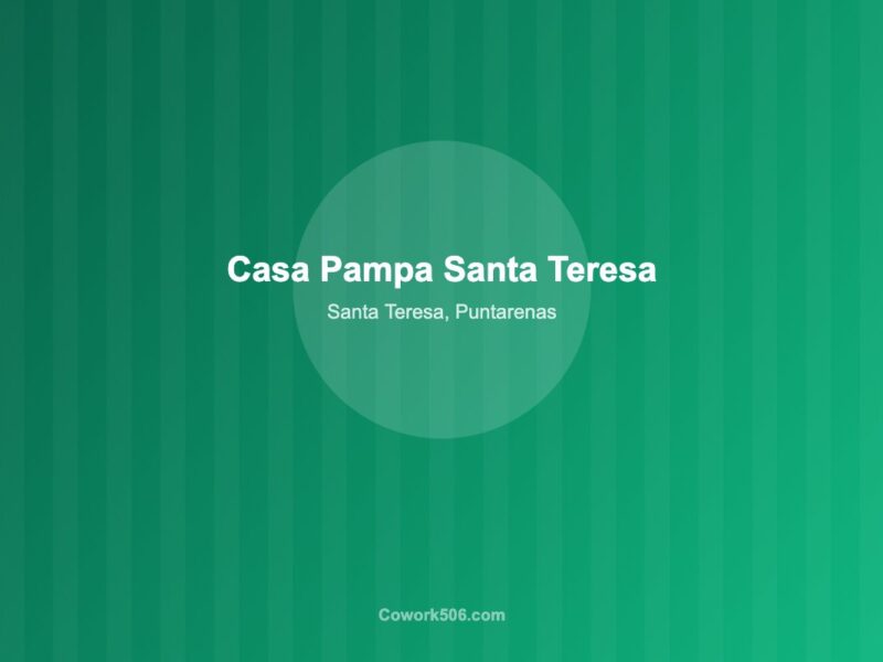Casa Pampa Santa Teresa Costa Rica