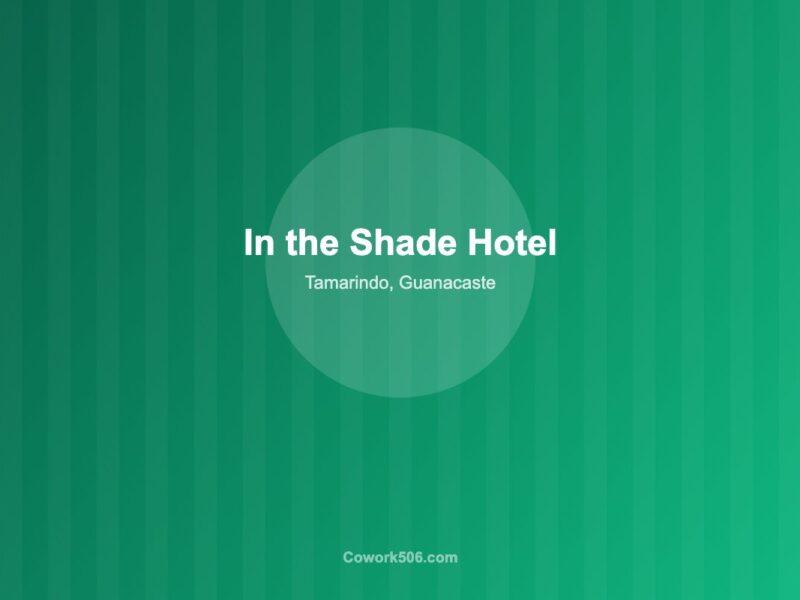 In the Shade Hotel + coworking 300Mbit fiber