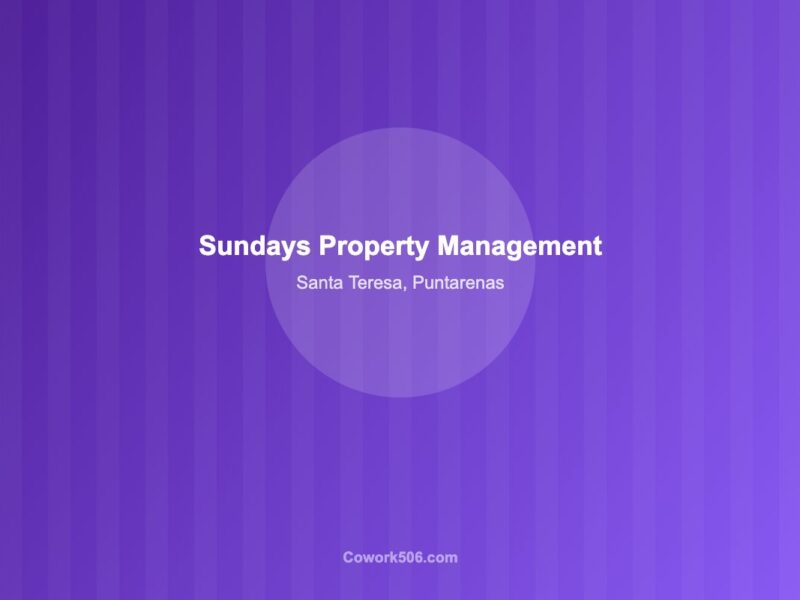 Sundays Property Management, Coworking & Vacation Rental